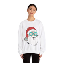 Load image into Gallery viewer, Turquoise Santa Crewneck Sweatshirt
