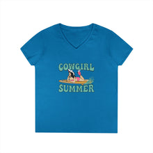 Load image into Gallery viewer, Cowgirl Summer V-Neck T-Shirt
