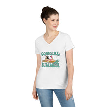 Load image into Gallery viewer, Cowgirl Summer V-Neck T-Shirt
