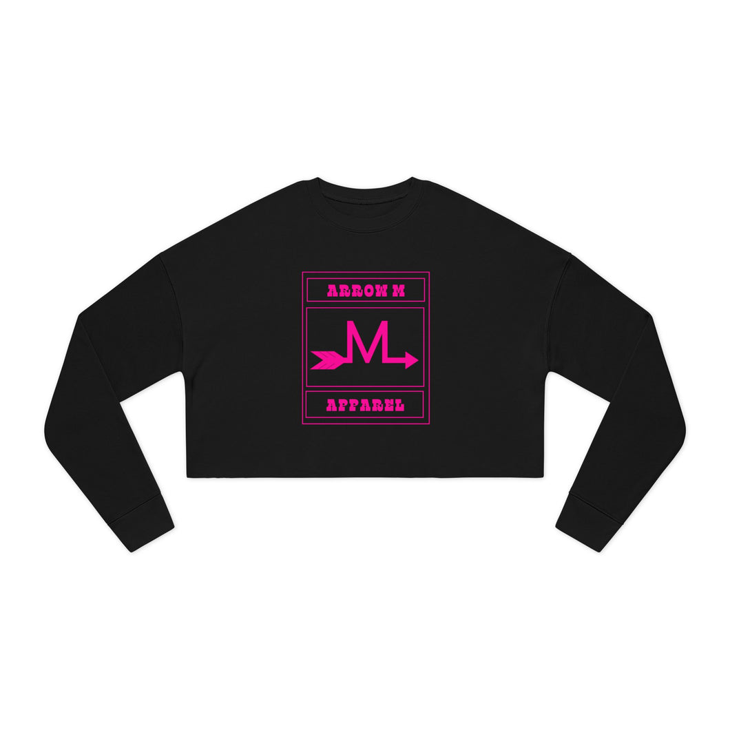 Arrow M Apparel goth logo Women's Cropped Sweatshirt