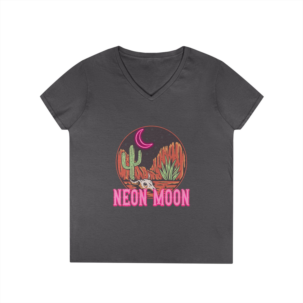 Neon Moon V-Neck T-Shirt