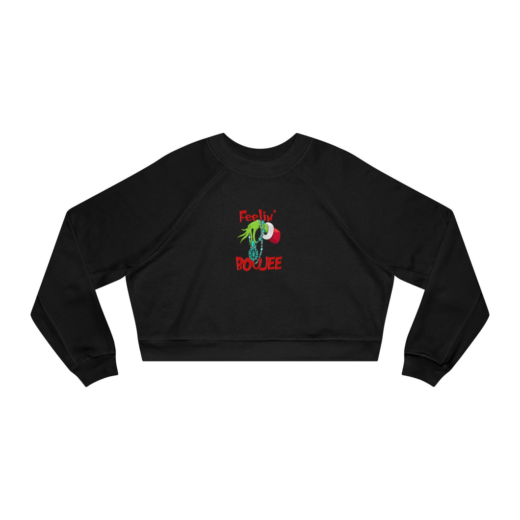 Feeling Boujee Women's Cropped Fleece Pullover