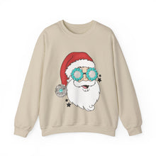 Load image into Gallery viewer, Turquoise Santa Crewneck Sweatshirt
