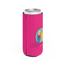 Load image into Gallery viewer, Arrow M Apparel Pink Slim Can Cooler
