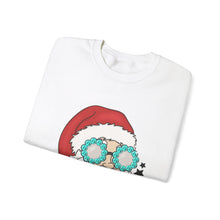 Load image into Gallery viewer, Turquoise Santa Crewneck Sweatshirt
