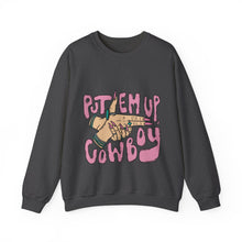 Load image into Gallery viewer, Put Em Up Cowboy Crewneck Sweatshirt

