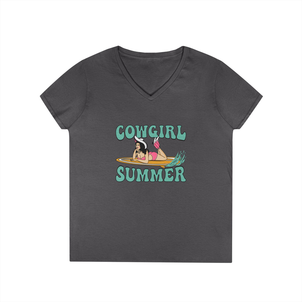 Cowgirl Summer V-Neck T-Shirt