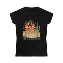 Load image into Gallery viewer, Ain’t goin down Women&#39;s Softstyle Tee
