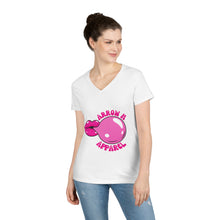 Load image into Gallery viewer, Arrow M Bubble Gum V-Neck T-Shirt
