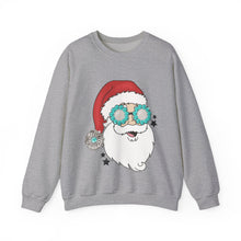 Load image into Gallery viewer, Turquoise Santa Crewneck Sweatshirt
