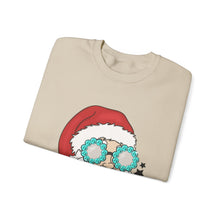 Load image into Gallery viewer, Turquoise Santa Crewneck Sweatshirt
