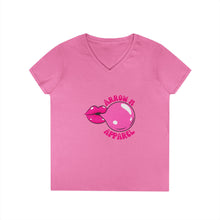 Load image into Gallery viewer, Arrow M Bubble Gum V-Neck T-Shirt
