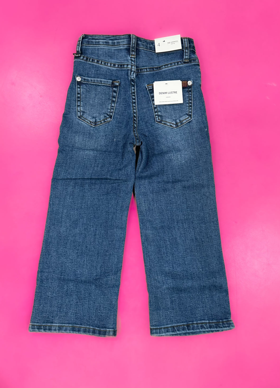 7FAMK Kids Jo Cropped Wide Leg Jeans