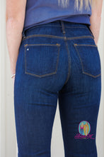 Load image into Gallery viewer, Haala Bella Trousers--Deep Ocean w/Gold Stitching
