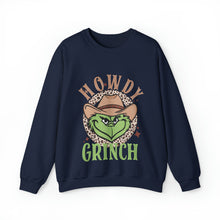 Load image into Gallery viewer, Howdy Grinch Crewneck Sweatshirt
