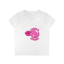 Load image into Gallery viewer, Arrow M Bubble Gum V-Neck T-Shirt
