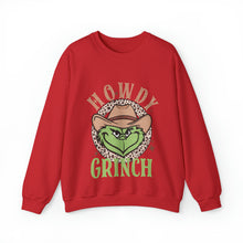 Load image into Gallery viewer, Howdy Grinch Crewneck Sweatshirt
