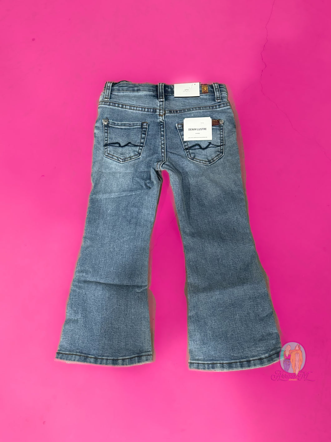 7FAMK Kids Light Wash Bootcut