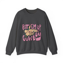 Load image into Gallery viewer, Put Em Up Cowboy Crewneck Sweatshirt
