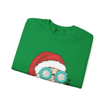 Load image into Gallery viewer, Turquoise Santa Crewneck Sweatshirt
