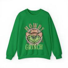 Load image into Gallery viewer, Howdy Grinch Crewneck Sweatshirt
