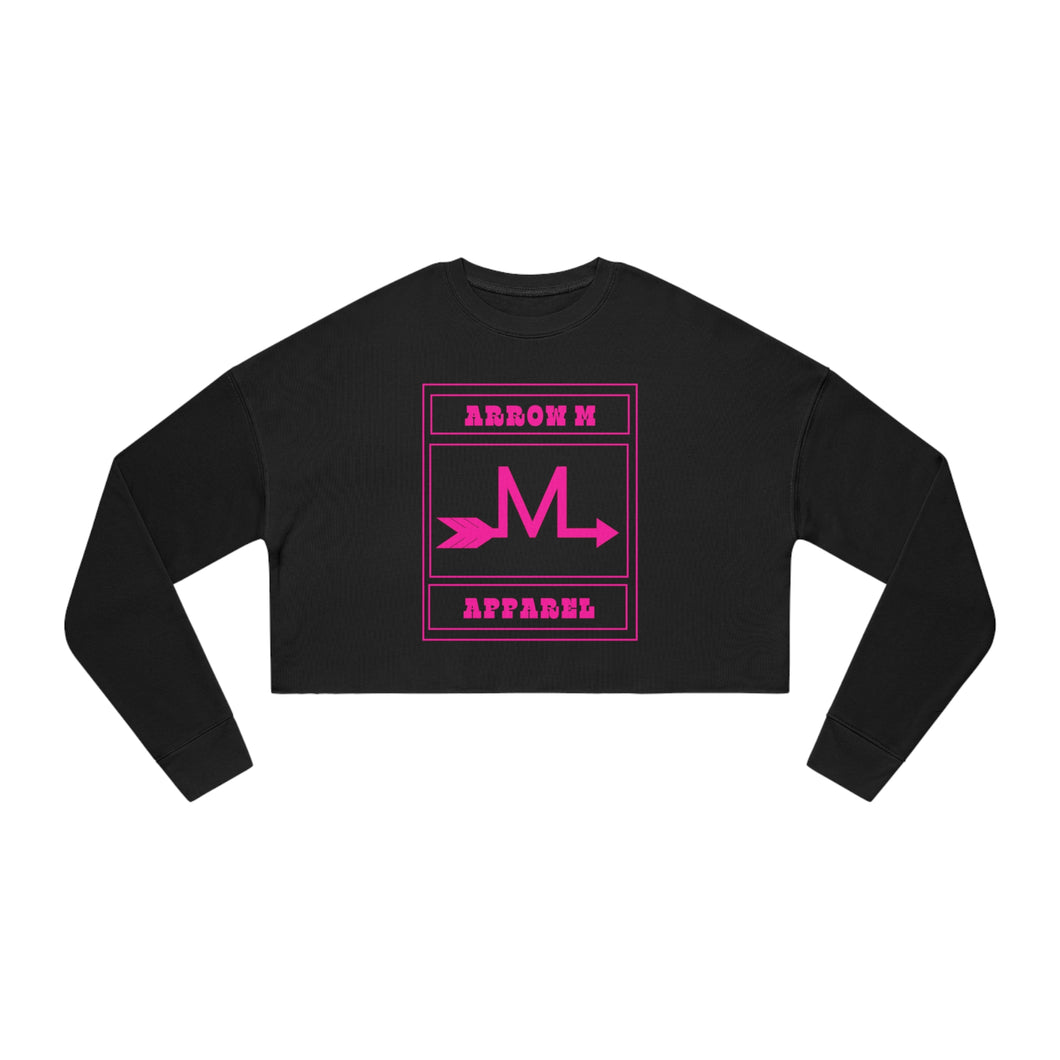 Arrow M Apparel goth logo Women's Cropped Sweatshirt