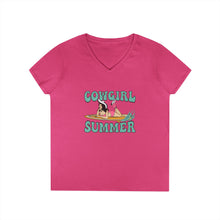 Load image into Gallery viewer, Cowgirl Summer V-Neck T-Shirt
