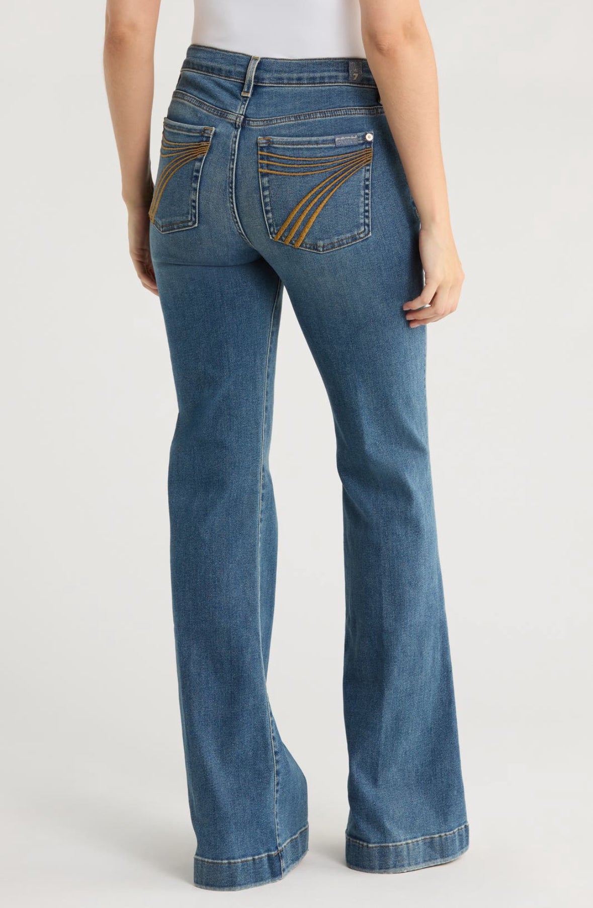 7 for all mankind 7U33EU03U7AIA 関税送料込 7 For All Mankind Womens A-Pocket Flip-Flop Bootcut Jeans Sz