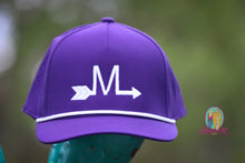 Load image into Gallery viewer, Arrow M Brand Cap--Purple &amp; White
