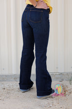 Load image into Gallery viewer, Haala Bella Trousers--Deep Ocean w/Gold Stitching
