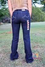 Load image into Gallery viewer, Ariat Ultra Stretch Perfect Rise Katie Flare Jean--Rinse
