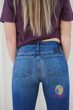 Load image into Gallery viewer, Haala Bella Trousers-- Indigo Stone With Gold Stitching.
