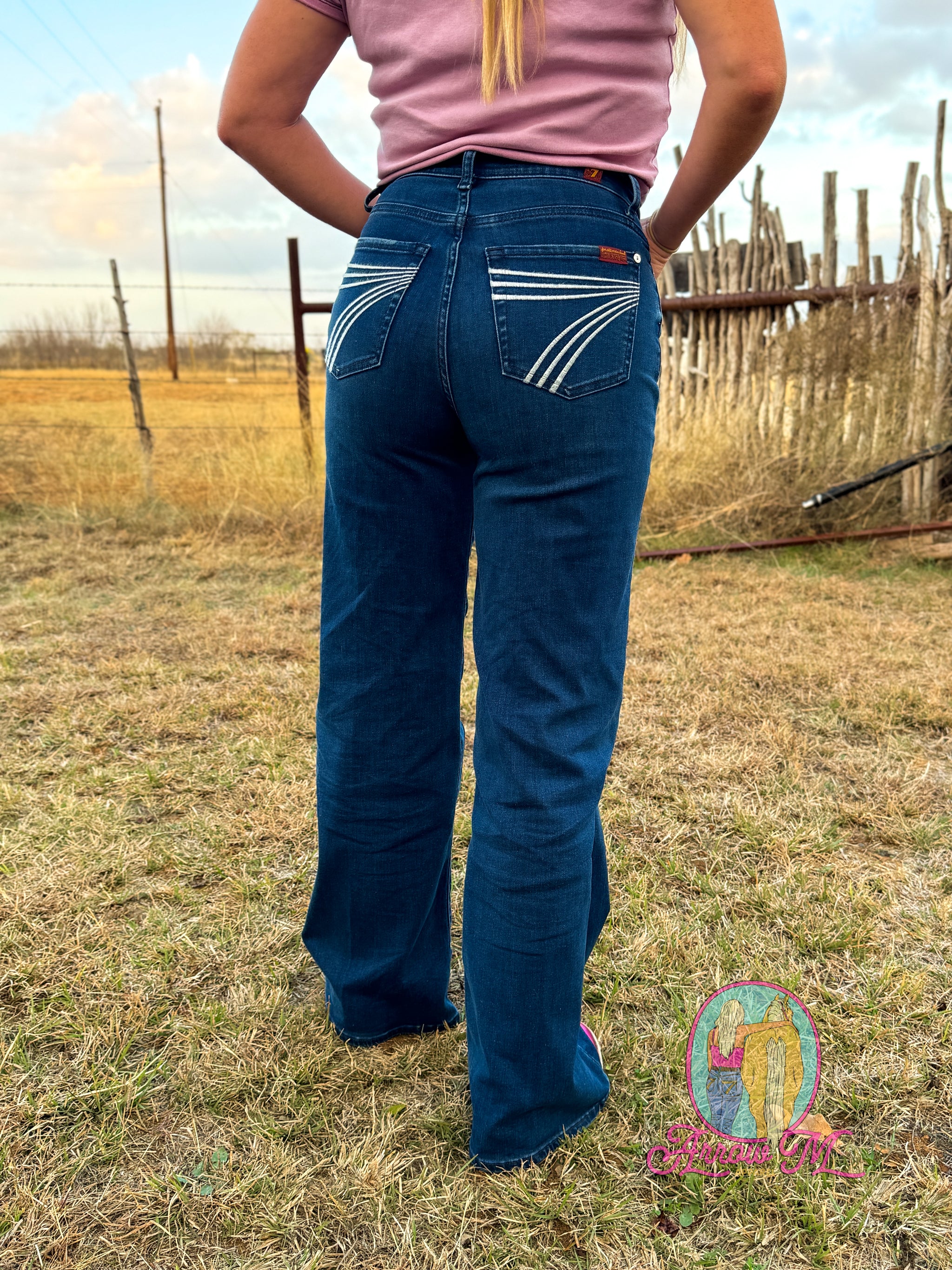 7FAMK Ultra High Rise Jos—Crater – Arrow M Apparel