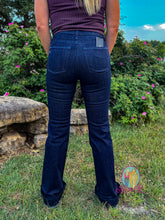 Load image into Gallery viewer, Haala Bella Trousers--Midnight w/ Dusk Blue Stitching
