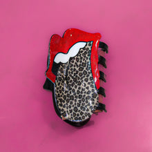 Load image into Gallery viewer, Rolling Stones Leopard Claw Clip
