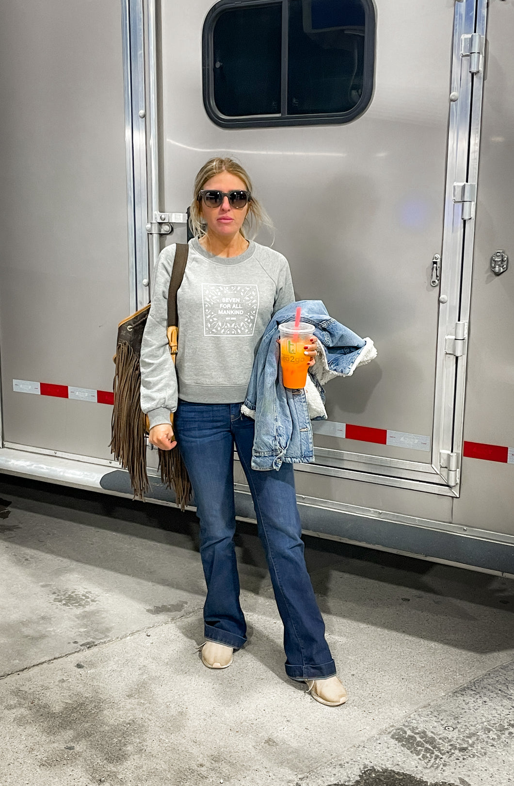 7FAMK Grey Sweatshirt